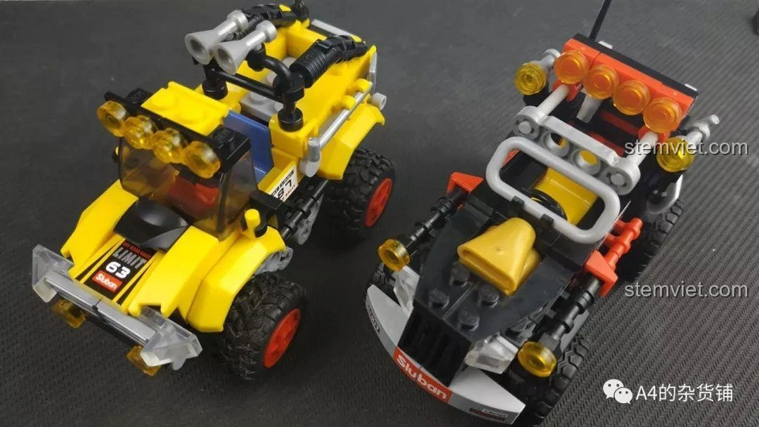 Hình ảnh kết thúc bài review đồ chơi lắp ráp Sluban M38-B0663 Xe Địa Hình, với lời cảm ơn và kêu gọi tương tác từ người đánh giá.