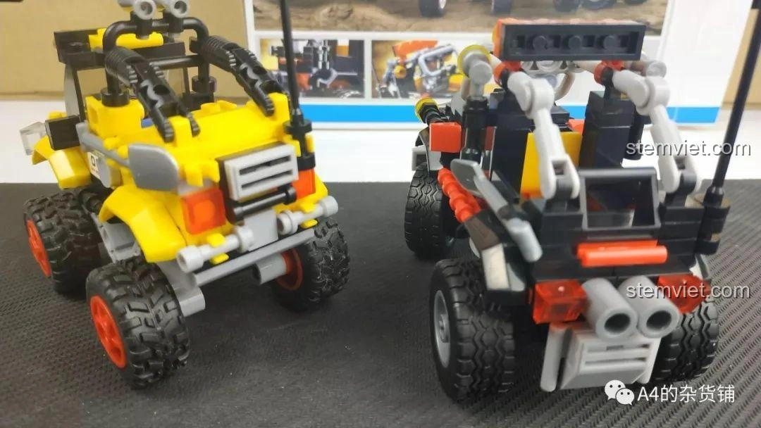 Hình ảnh tiếp theo trong phần kết thúc bài review đồ chơi lắp ráp Sluban M38-B0663 Xe Địa Hình, nhắc nhở người đọc về việc tương tác và ủng hộ.