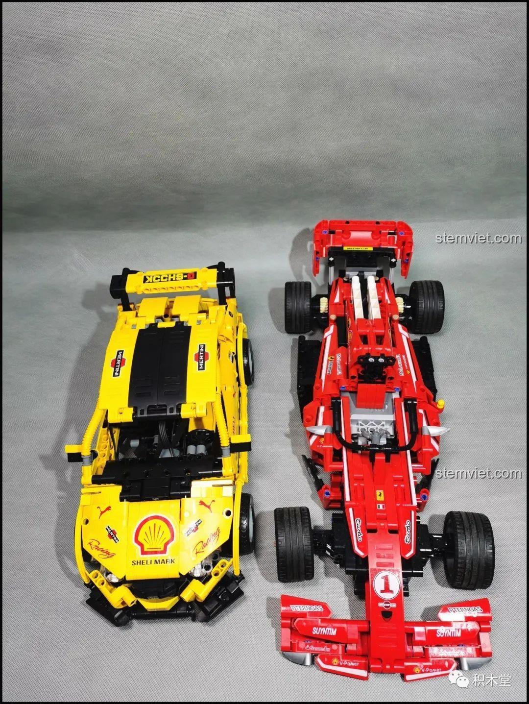 Mô hình Super 18K K-82 Honda Fit GK-5 Type R bật đèn LED sáng rực trong bóng tối, góc nhìn tổng thể.