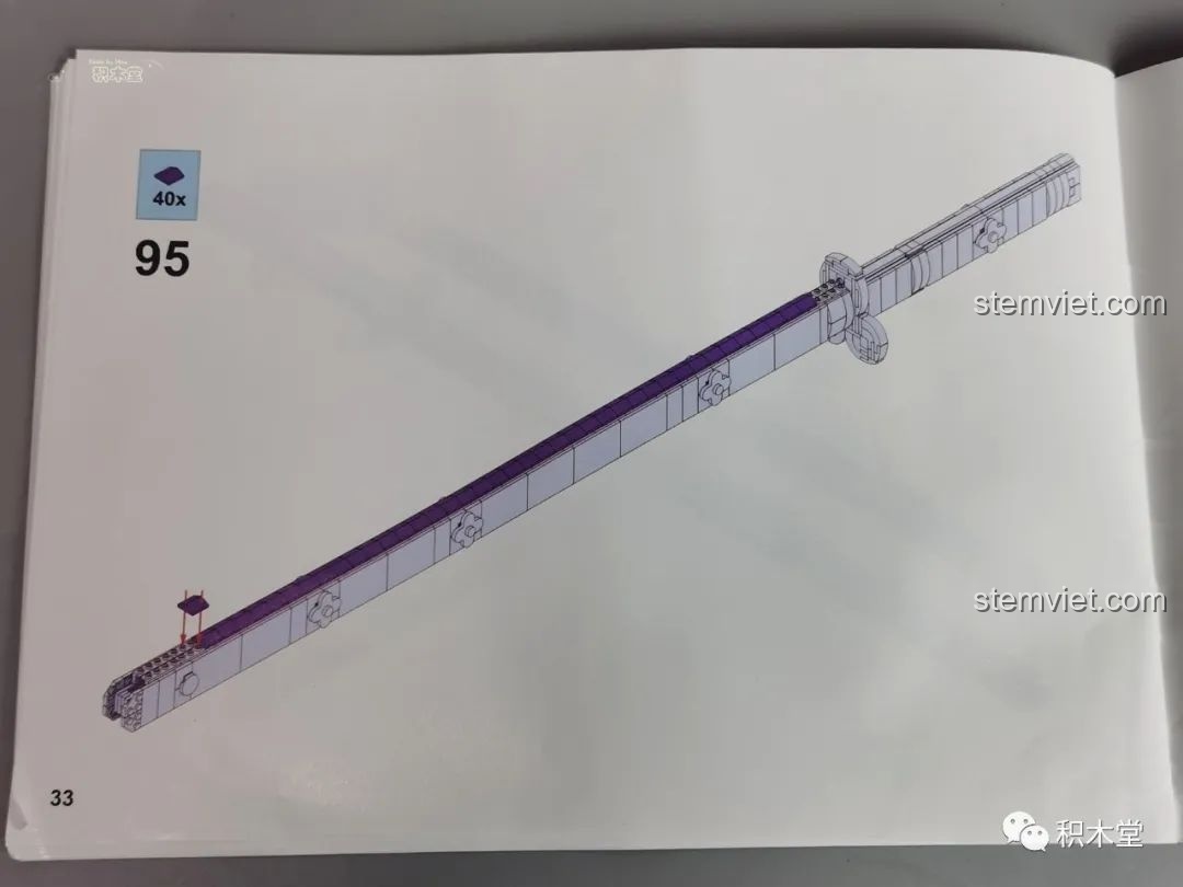 Quá trình lắp ráp chi tiết phần bao kiếm của Thanh kiếm Enma của Zoro TEC Creators 1502.