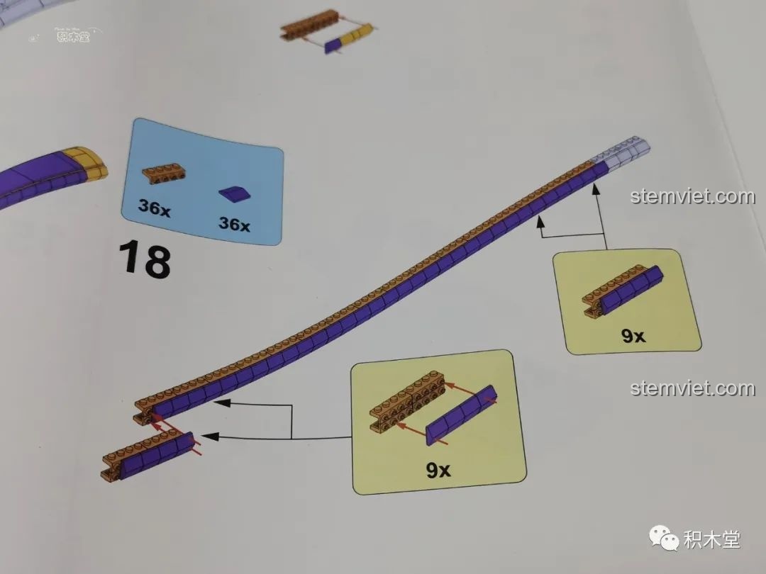 Hướng dẫn lắp ráp phần lưỡi kiếm của Thanh kiếm Enma của Zoro TEC Creators 1502, chi tiết từng bước.