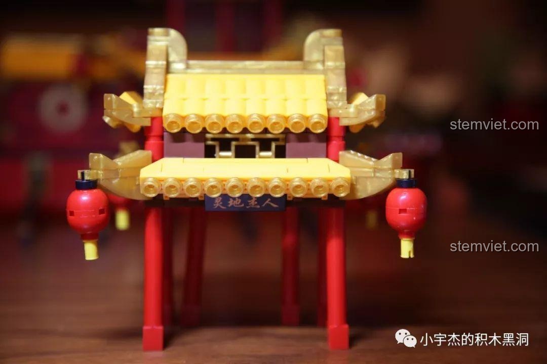 Review XINGBAO XB-25002 Thuyền Rồng Hoàng Gia, 8 nhân vật minifigure đã hoàn thành.