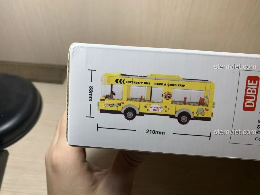 Kích thước hộp Xe buýt liên tỉnh WANGE 3971 được đo đạc chi tiết, cho thấy chiều dài và chiều cao.