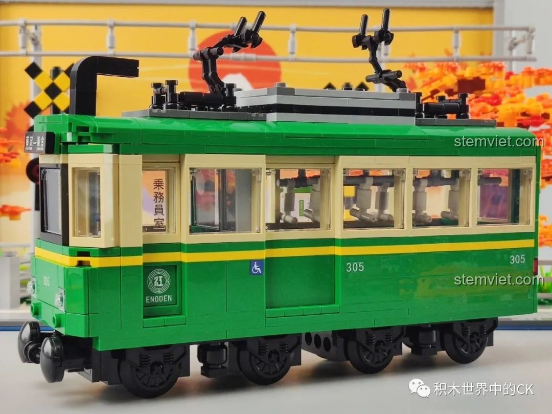 Mô hình cảnh giao lộ Kamakura mùa thu đã hoàn thành của bộ lắp ghép Wekki 506000.