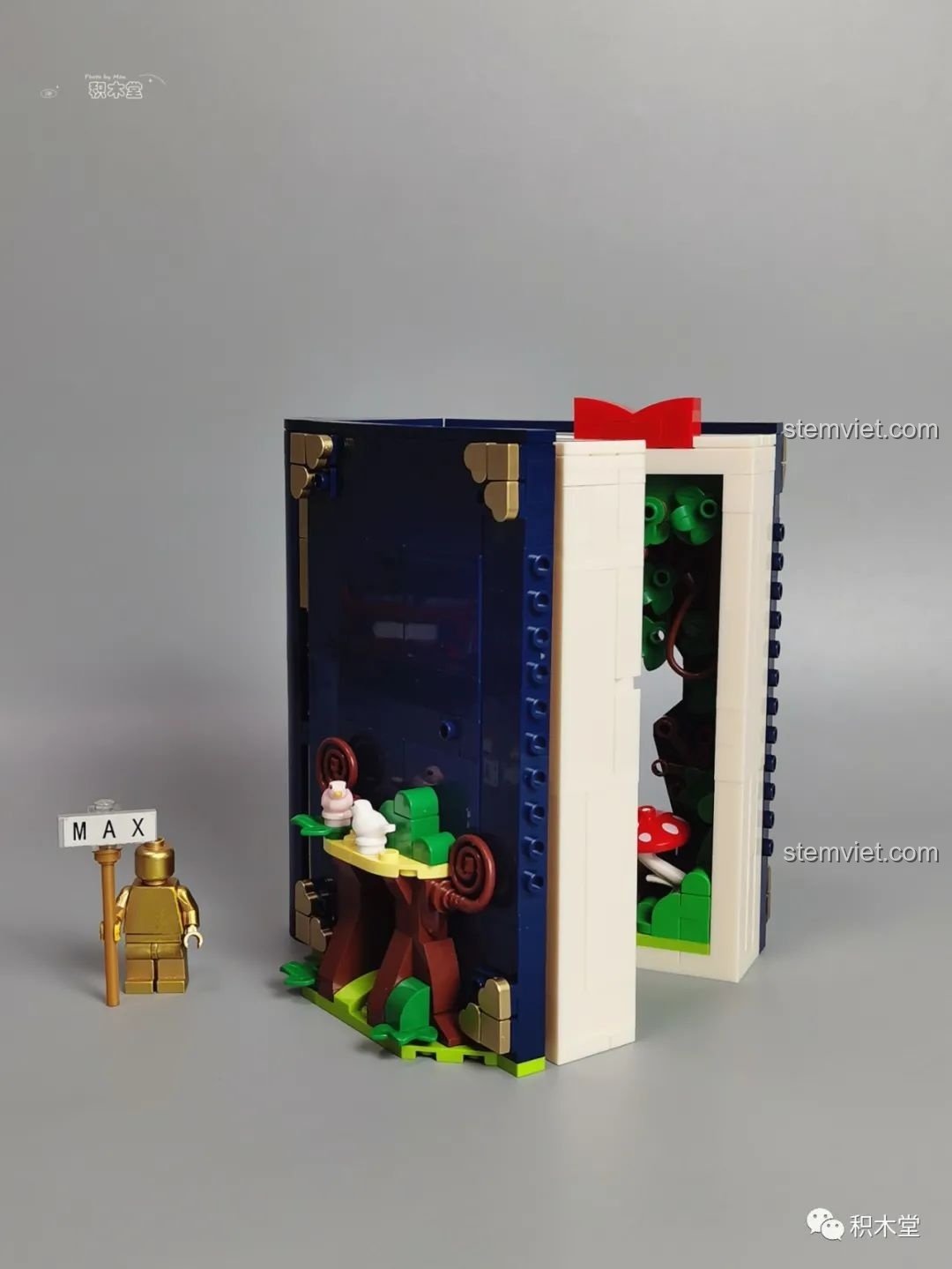 Cấu trúc cơ bản của cuốn sách đang được lắp ráp trong bộ Wekki 506172 Sách truyện Alice ở xứ sở thần tiên.