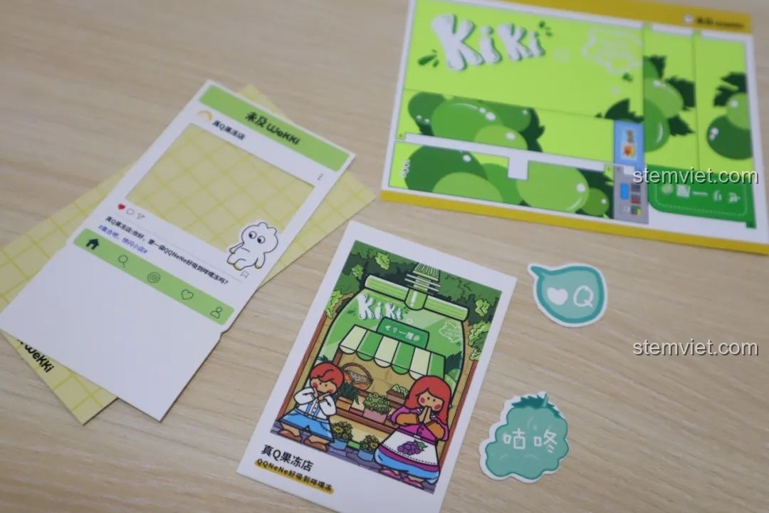 Cửa hàng果冻 Wekki So Good Little Shop Series 2 gần hoàn thiện, với phần mái che và bảng hiệu.