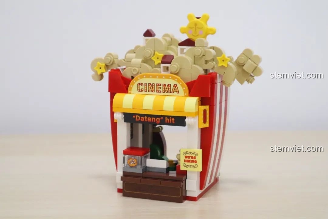 Mô hình cửa hàng bỏng ngô Wekki So Good Little Shop Series 2 đã hoàn thiện, với thiết kế hình hộp bỏng ngô độc đáo.