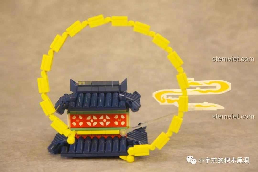 Cận cảnh rừng trúc xanh mướt trong bộ lắp ráp WOMA C0349 Túy Hoa Các, thể hiện sự tinh xảo trong thiết kế cảnh quan.