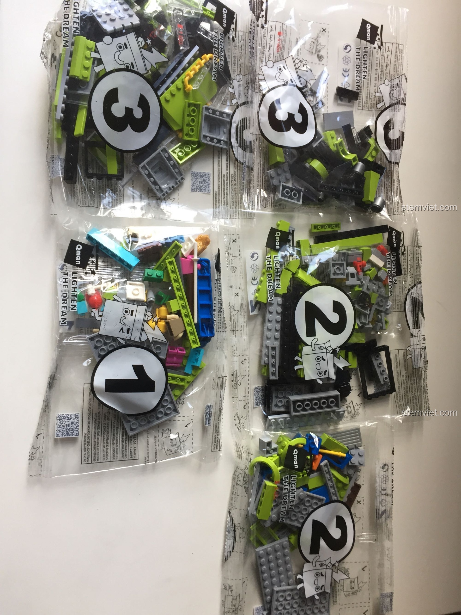 Dụng cụ tách mảnh màu xanh dương của bộ Xe buýt thành phố ENLIGHTEN 1121