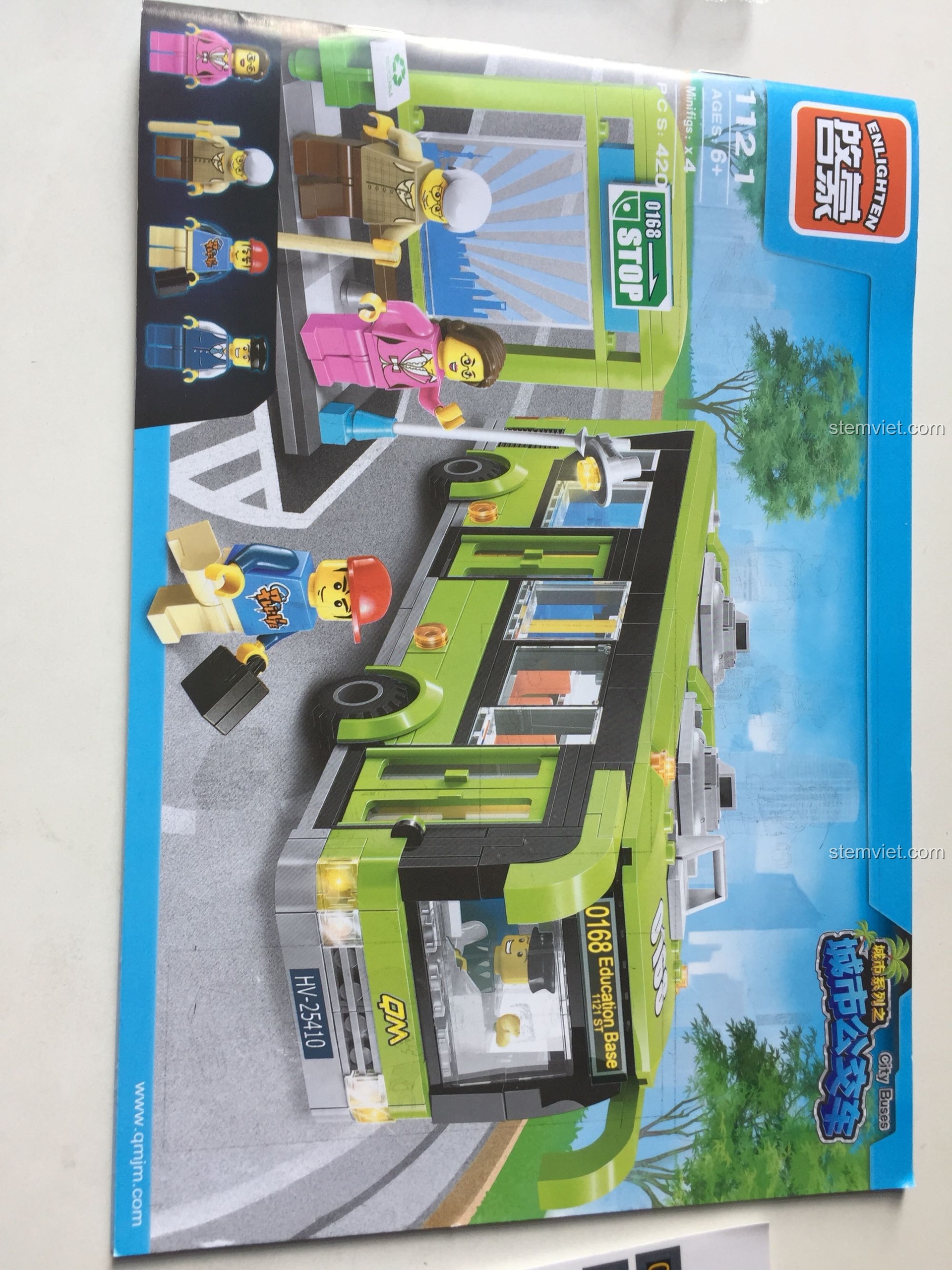 Bộ sticker của Xe buýt thành phố ENLIGHTEN 1121 với các họa tiết trang trí