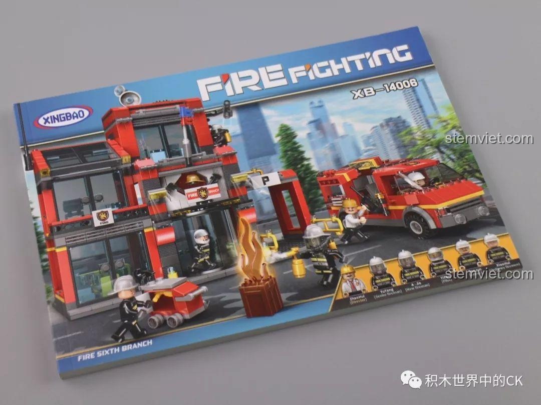 Cuốn sách hướng dẫn lắp ráp của bộ XINGBAO XB-14006.