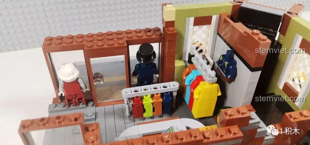 Góc nhìn khác về nội thất tầng 1 của bộ Tòa Nhà Góc Phố Đa Năng Zhe Gao QL0919, thể hiện sự đa dạng của các chi tiết.