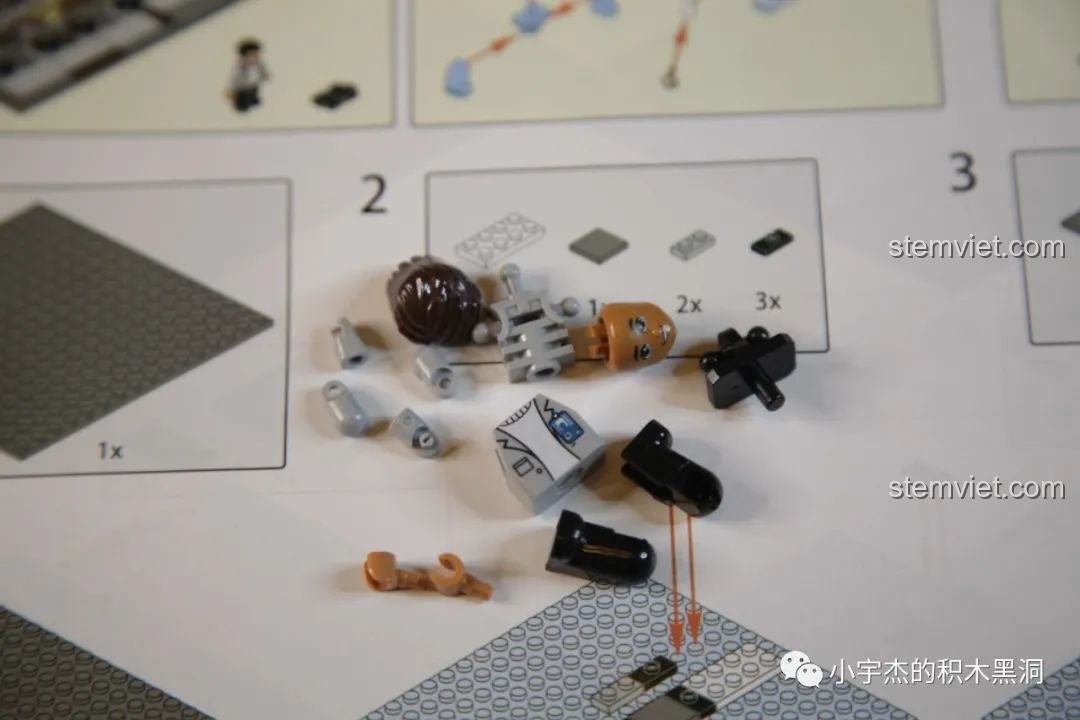 Hướng dẫn lắp ráp minifigure độc đáo của Zhegao, mỗi nhân vật có 13 mảnh ghép.