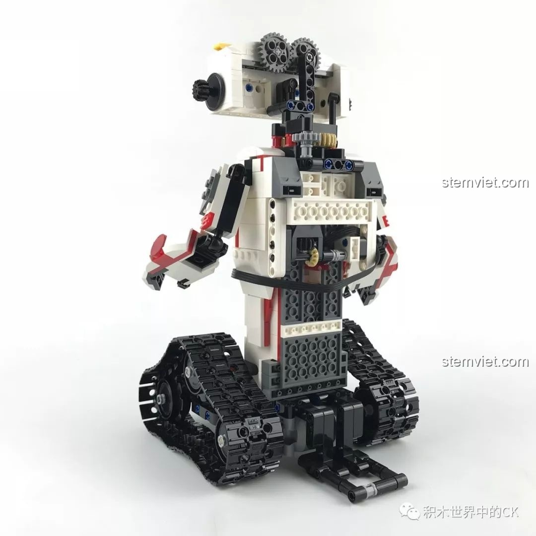 Ảnh chụp mặt sau của robot KAKA CaDA C51027, để lộ các chi tiết cơ khí và hệ thống dây dẫn.