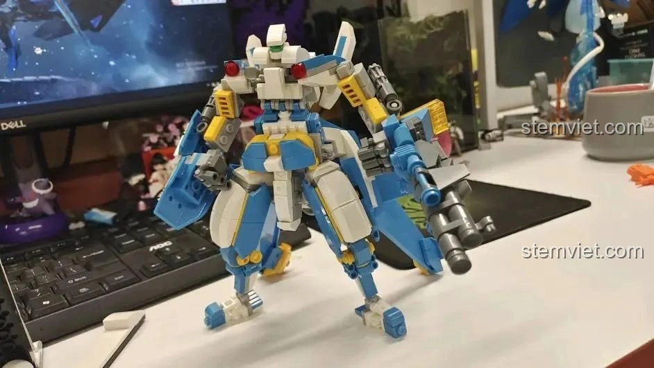 Mô hình robot chiến đấu WOMA C0407 Robot Biến Hình Không Trung Bá Vương - Thợ Săn Trời đã hoàn thành.