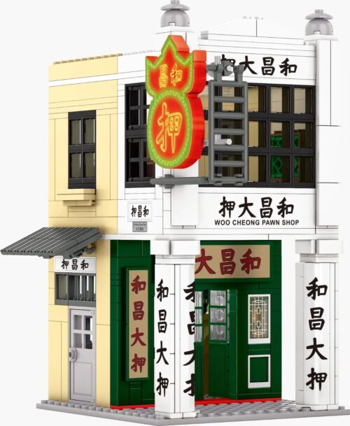 Bộ lắp ghép Tiệm Cầm Đồ Hòa Xương Royal Toys RT27, mô hình kiến trúc Hồng Kông xưa cho bé trai 5 tuổi, giá rẻ.