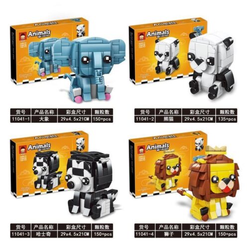 Bộ lắp ghép Gấu Trúc Panda Ruizhi Feng 11041-2, đồ chơi xếp hình động vật dễ thương cho bé gái 6 tuổi, giá rẻ.