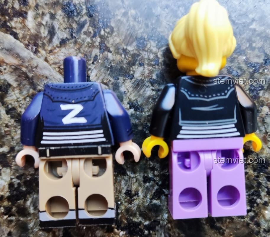 Nhân vật Zombie 101-108, bộ đồ chơi Ruizhi, chi tiết cao, tương thích LEGO®, cho bé trai 8 tuổi, giá bình dân.