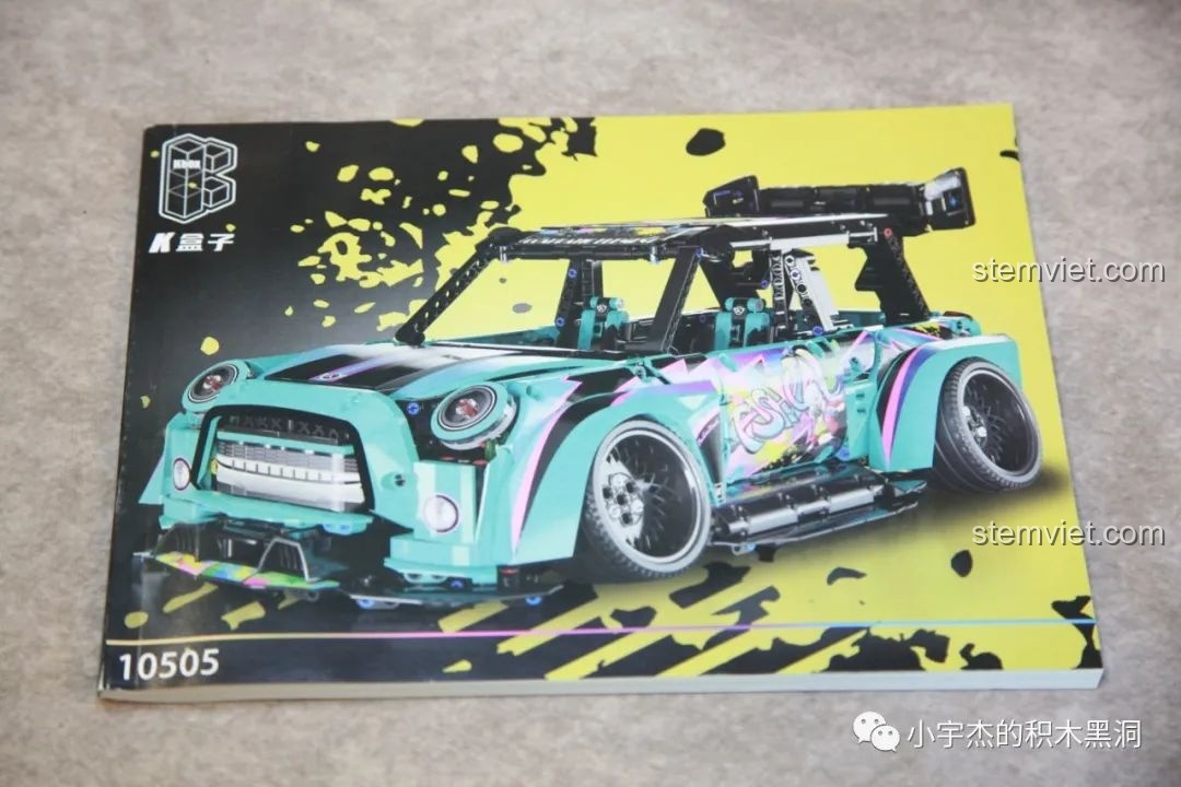 Sách hướng dẫn lắp ráp chi tiết cho mô hình K-Box 10505 Xe Đua BMW MINI Độ.