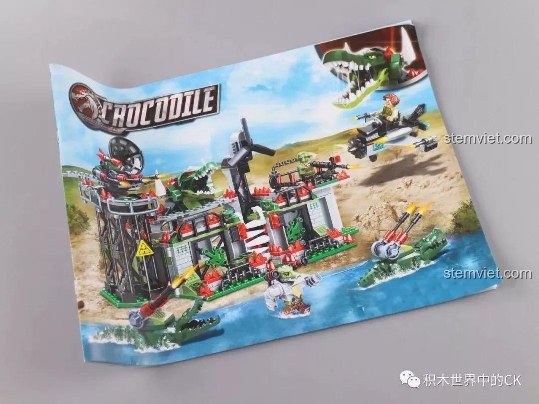 Sách hướng dẫn lắp ráp chi tiết của bộ đồ chơi Winner 5063 Căn Cứ Chỉ Huy Chính Của Biệt Đội Cá Sấu.