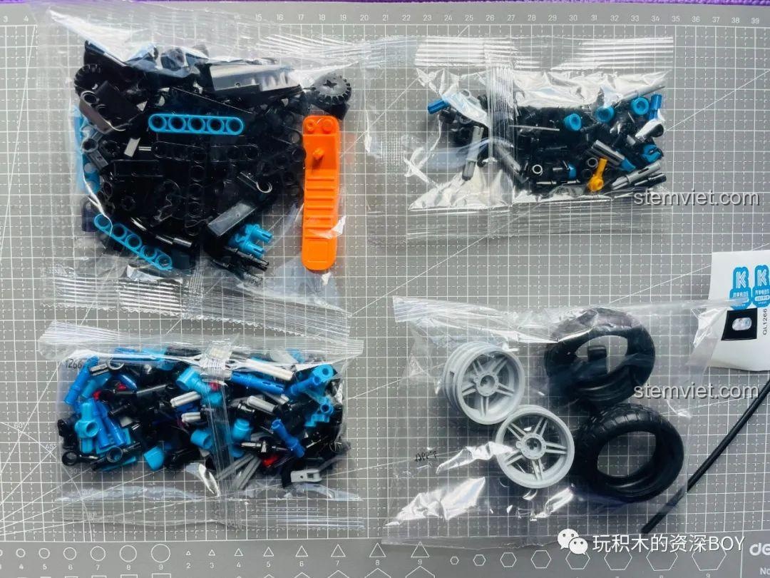 Sách hướng dẫn của bộ lắp ráp xe điện ZHEGAO QL1266, hướng dẫn chi tiết các bước lắp ráp.