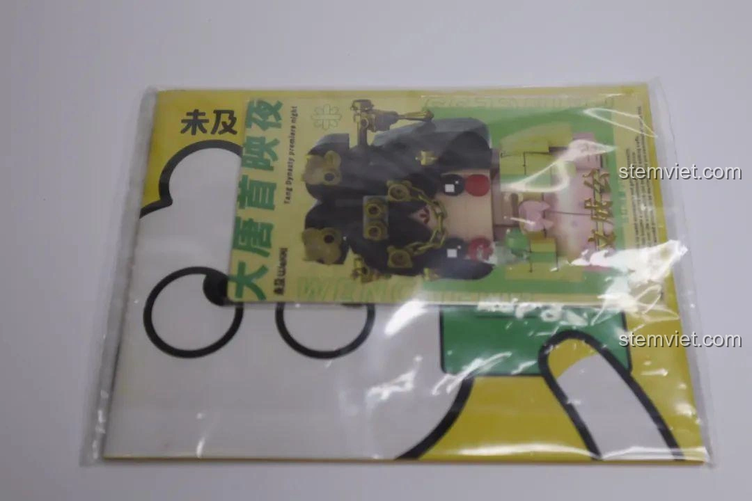 Sách hướng dẫn và thẻ nhân vật của bộ lắp ghép Wekki 516030, đồ chơi mô hình Võ Tắc Thiên cho trẻ trên 6 tuổi.