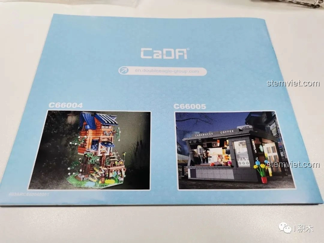 Mặt sau sách hướng dẫn CaDA C66006 giới thiệu các bộ lắp ráp khác