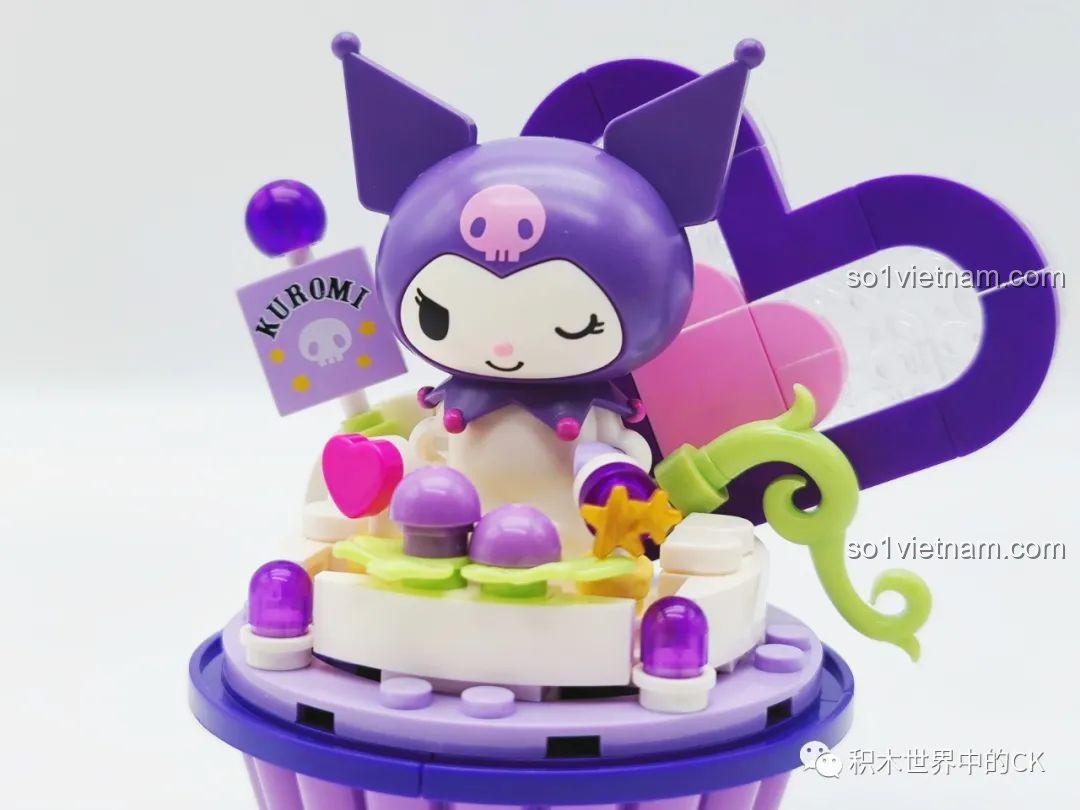 Nhóm các nhân vật Sanrio Cupcake của Keeppley, với Cinnamoroll ở giữa.