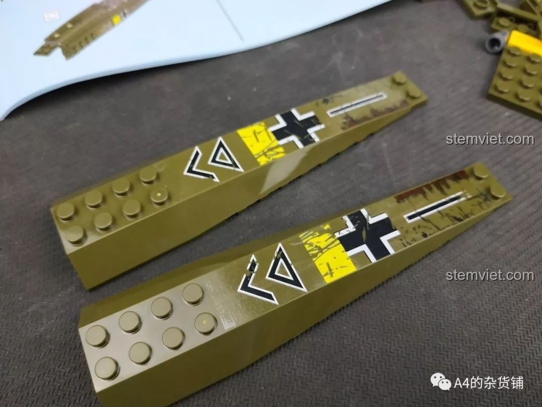 Túi mảnh ghép số 9 của bộ SEMBO 101037 Máy bay ném bom Junkers Ju-88, chứa các chi tiết cho phần đuôi đứng, review SEMBO 101037 Máy bay ném bom Đức Ju-88.