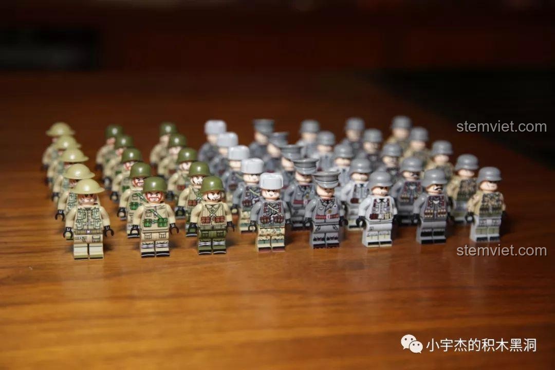 Một góc nhìn khác của đội quân minifigures hùng hậu từ bộ SEMBO 101117.