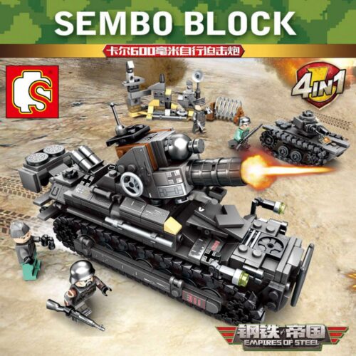 Bộ Lắp Ráp Xe Tăng Quân Sự Đức 4-in-1 Sembo 101213/Xe tăng quân sự Đức Sembo 101213/Xe tăng Thế chiến II Sembo 101213/Mô hình xe tăng Đức Sembo 101213/sách Sembo 213 Xe tăng King Tiger