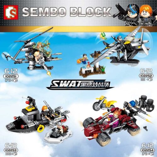 Trực thăng phản diện Biệt đội Ưng Đen SEMBO 102251 hướng dẫn SEMBO 102251 Máy bay trực thăng quân sự