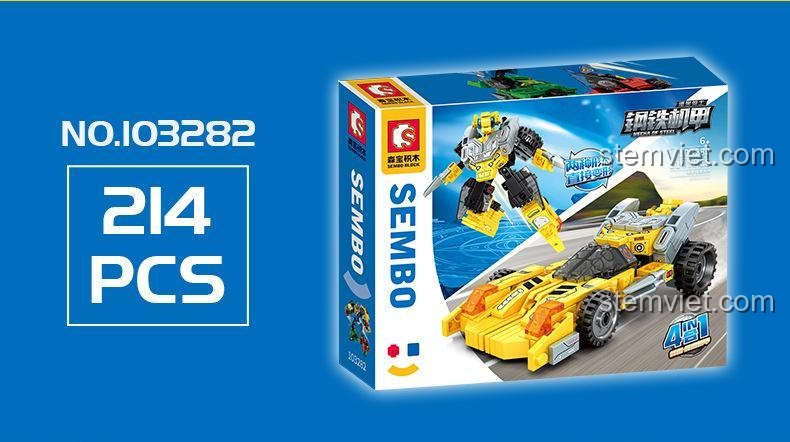 SEMBO 103283 Mecha of Steel Hộp Sản Phẩm 2