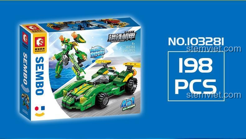 SEMBO 103283 Mecha of Steel Hộp Sản Phẩm 4
