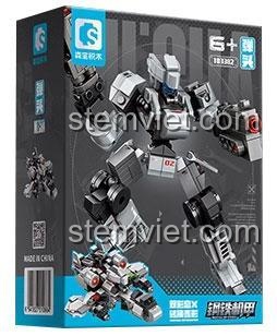 Mô hình đồ chơi xếp hình Robot Chiến Đấu Warhead SEMBO 103382 cho bé trai 6 tuổi, giá rẻ.