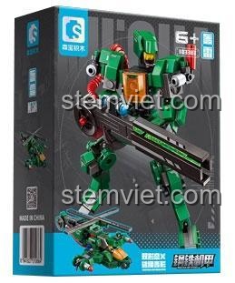 Hình ảnh hộp sản phẩm đồ chơi lắp ráp SEMBO 103383, mô hình Mecha Hủy Diệt Thunderclap với 259 mảnh ghép.