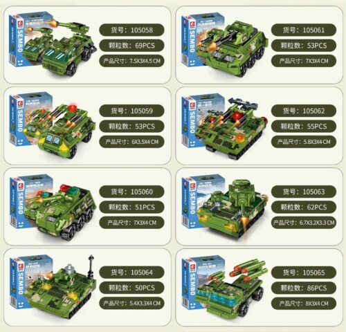 bộ lắp ghép Hệ thống tên lửa chống tăng Hồng Tiễn-9 SEMBO 105059 cho bé trai 6 tuổi, giá tốt