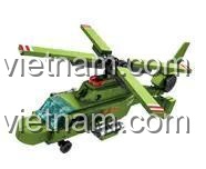 Mô hình trực thăng vũ trang WZ-9 SEMBO 105066 màu xanh lá, đồ chơi lắp ráp cho bé trai 6 tuổi, chiến cơ mạnh mẽ.