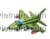 Mô hình máy bay chiến đấu Q-5D SEMBO 105067, bộ xếp hình Phương tiện quân sự, cho bé trai 6 tuổi, giá bình dân