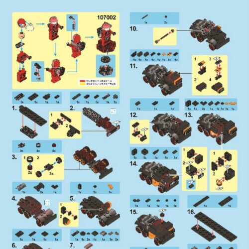 Xe Tải Chở Quặng CN373 từ phim Lưu Lạc Địa Cầu SEMBO 107002 hướng dẫn SEMBO 107002 Xe Tải Lưu Lạc Địa Cầu