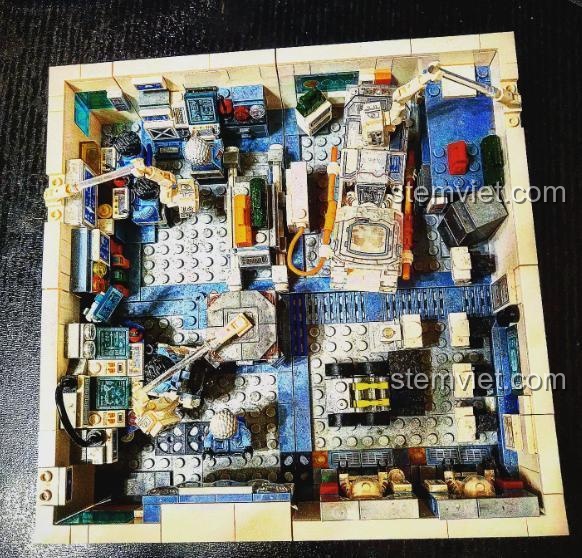 Ảnh review bộ đồ chơi Sembo 107021 Trạm Không Gian 4 Trong 1 Lưu Lạc Địa Cầu do người dùng chụp, chất lượng cao