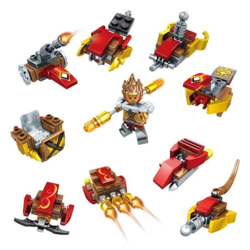 Bộ lắp ráp Tôn Ngộ Không SEMBO 1074-7 với 10 kiểu biến hình độc đáo, đồ chơi lắp ráp Vua Khỉ cho bé trai 6 tuổi, giá tốt.