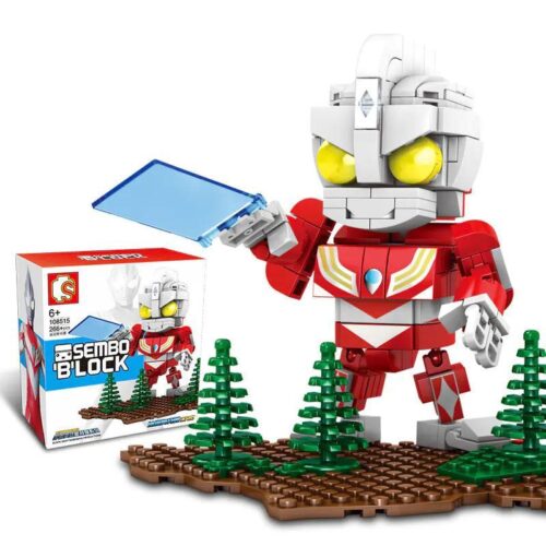 Bộ đồ chơi Ultraman Diga SEMBO 108515, mô hình Ultraman mạnh mẽ với 266 mảnh ghép, phù hợp bé trai 6 tuổi, giá tốt.