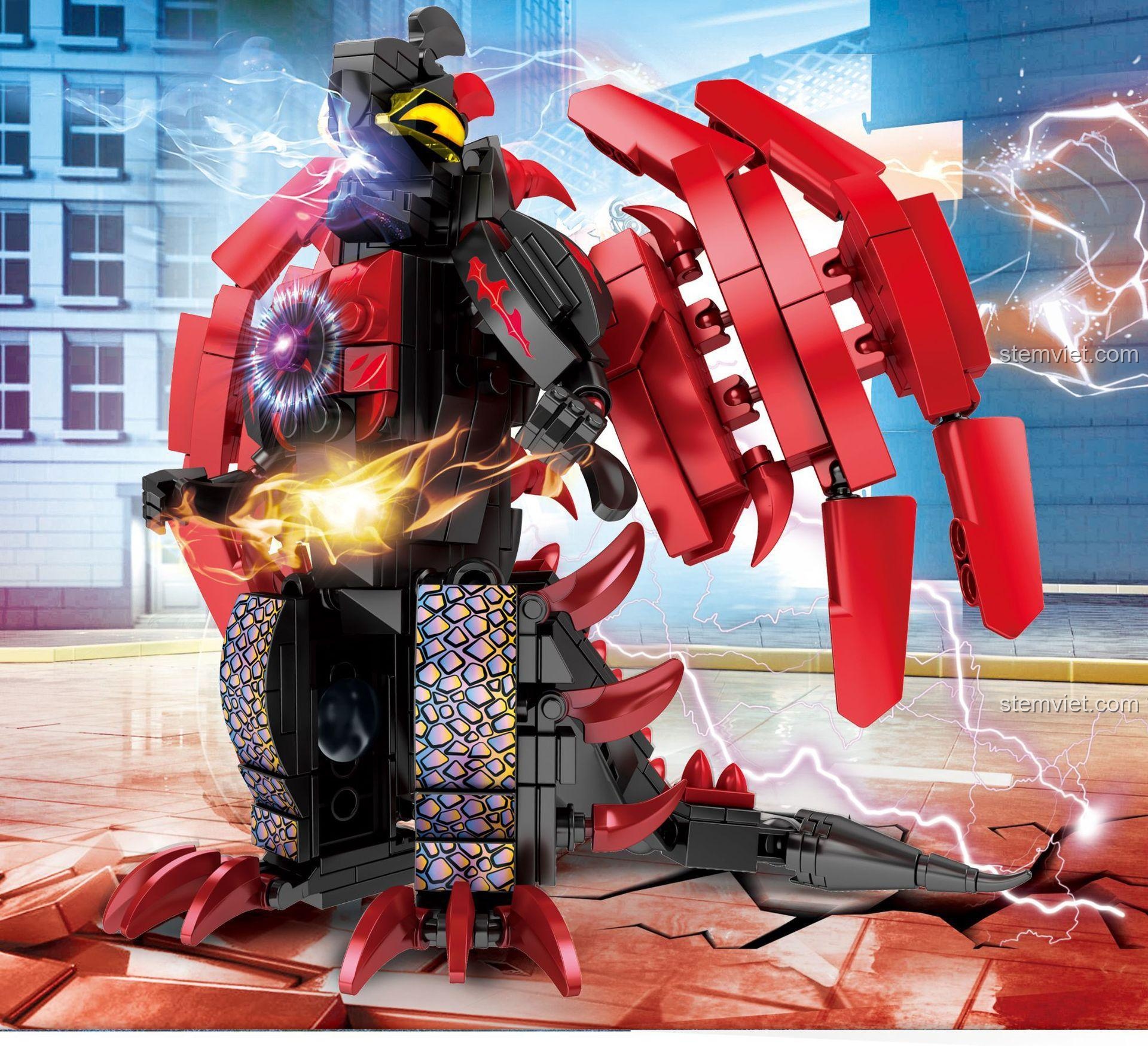 Kích thước hộp đồ chơi lắp ghép 108591 Quái thú Ultraman Chimeraberus.