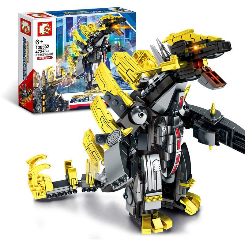 Hộp đồ chơi lắp ráp SEMBO 108592 Quái vật Grand King Megalos, 472 mảnh, quà cho bé trai 6 tuổi giá rẻ.