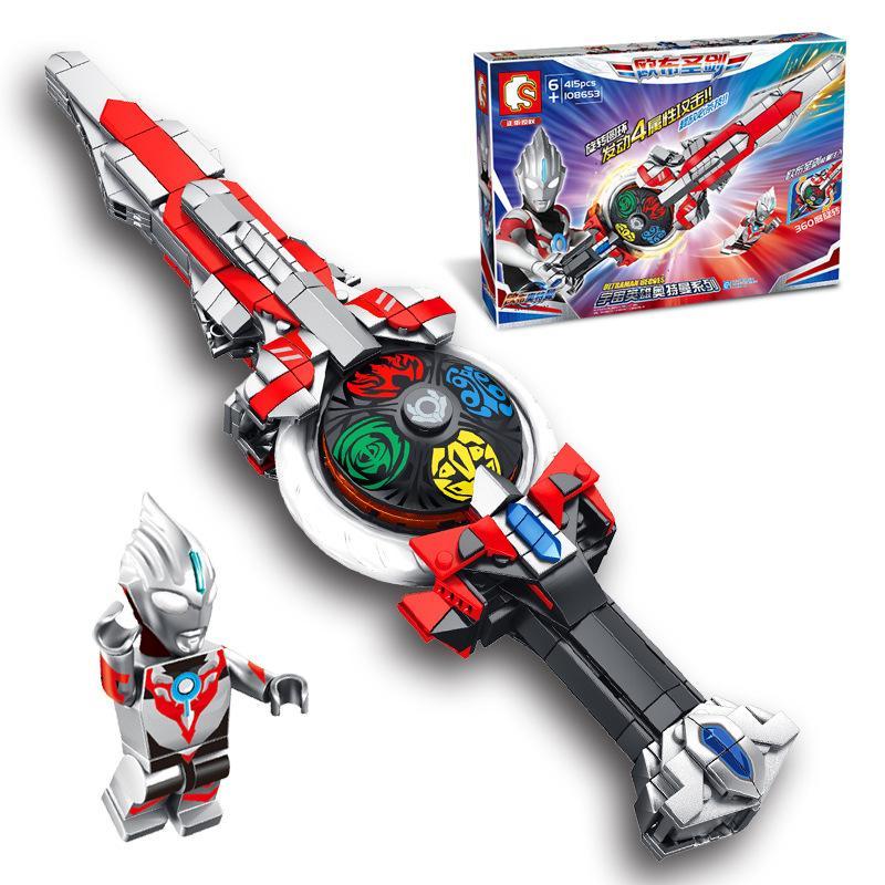 Bộ lắp ráp Thanh Gươm Orb Calibur SEMBO 108653, đồ chơi mô hình cho bé trai 6 tuổi, giá rẻ. Bao gồm mô hình kiếm và minifigure Ultraman Orb.