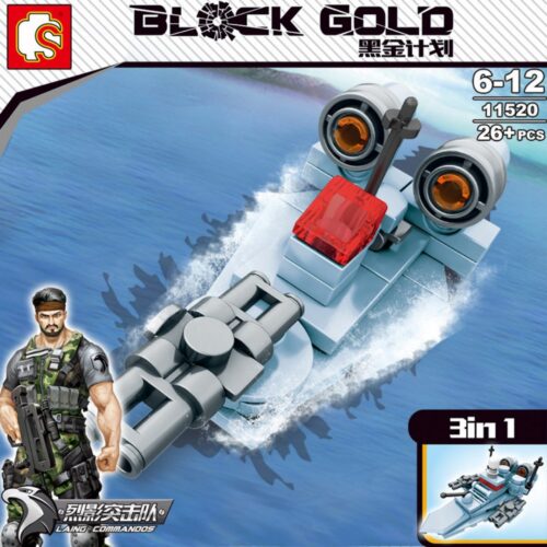 Bộ 3 Máy Bay Mini Hợp Thể Black Gold SEMBO 11519 hướng dẫn lắp ghép SEMBO 11519 Trực thăng tấn công mini PDF gốc chất lượng cao