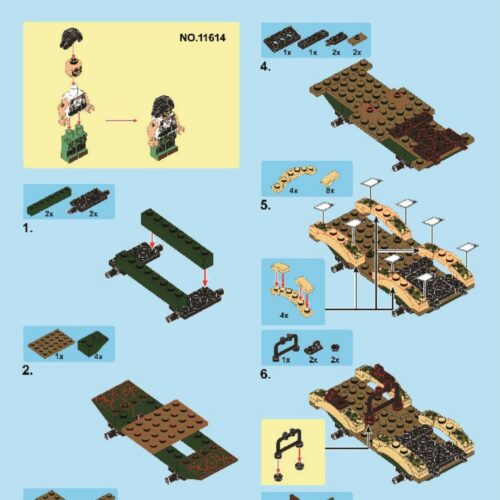 Xe Bọc Thép Sơn Hổ Sembo 11614 hướng dẫn lắp ráp Xe quân sự Sơn Hổ
