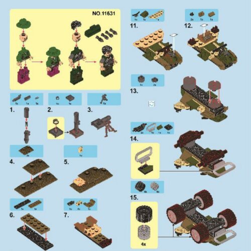 Kế hoạch Vàng Đen: Đàm phán Căn cứ SEMBO 11631 hướng dẫn lắp ráp SEMBO 11631 Kế hoạch Vàng Đen: Đàm phán Căn cứ