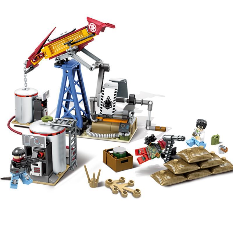 bộ lắp ráp SEMBO 11689 Căn cứ khoan dầu Black Gold cho bé trai 6 tuổi giá rẻ